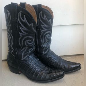 Old Gringo Traditions, Men’s Black Caiman Tail, Heeled Boots